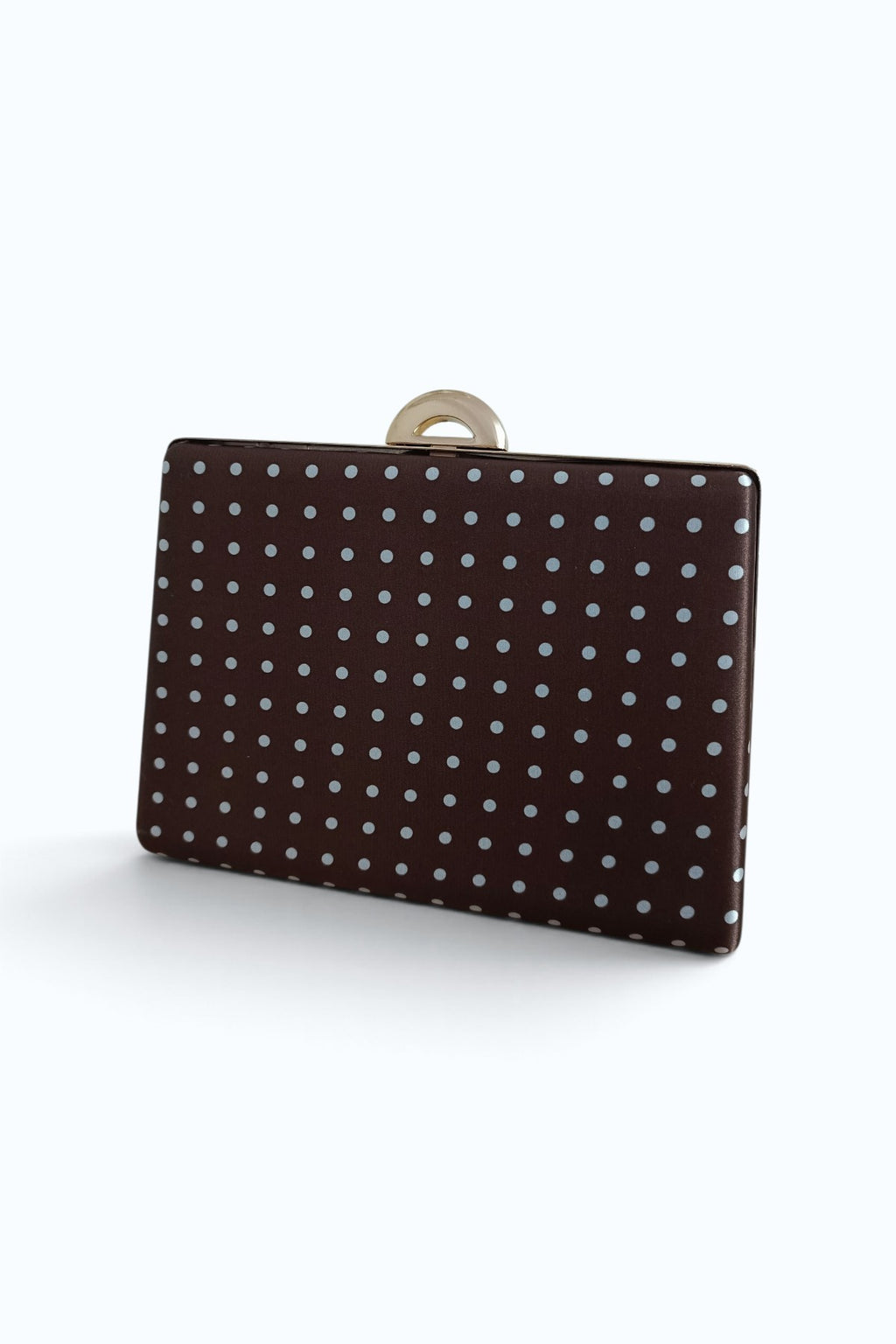 Brown Polka Dot Evening Bag