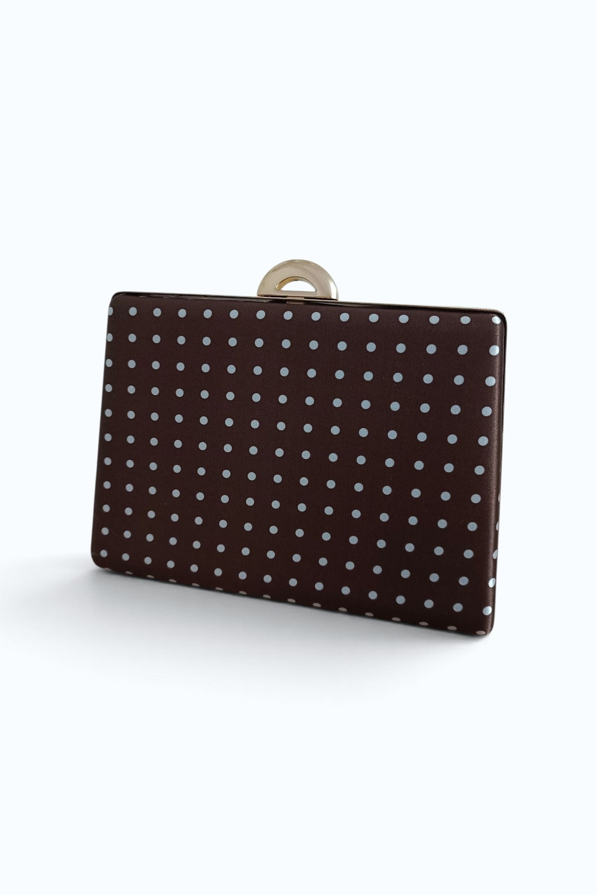 Brown Polka Dot Evening Bag