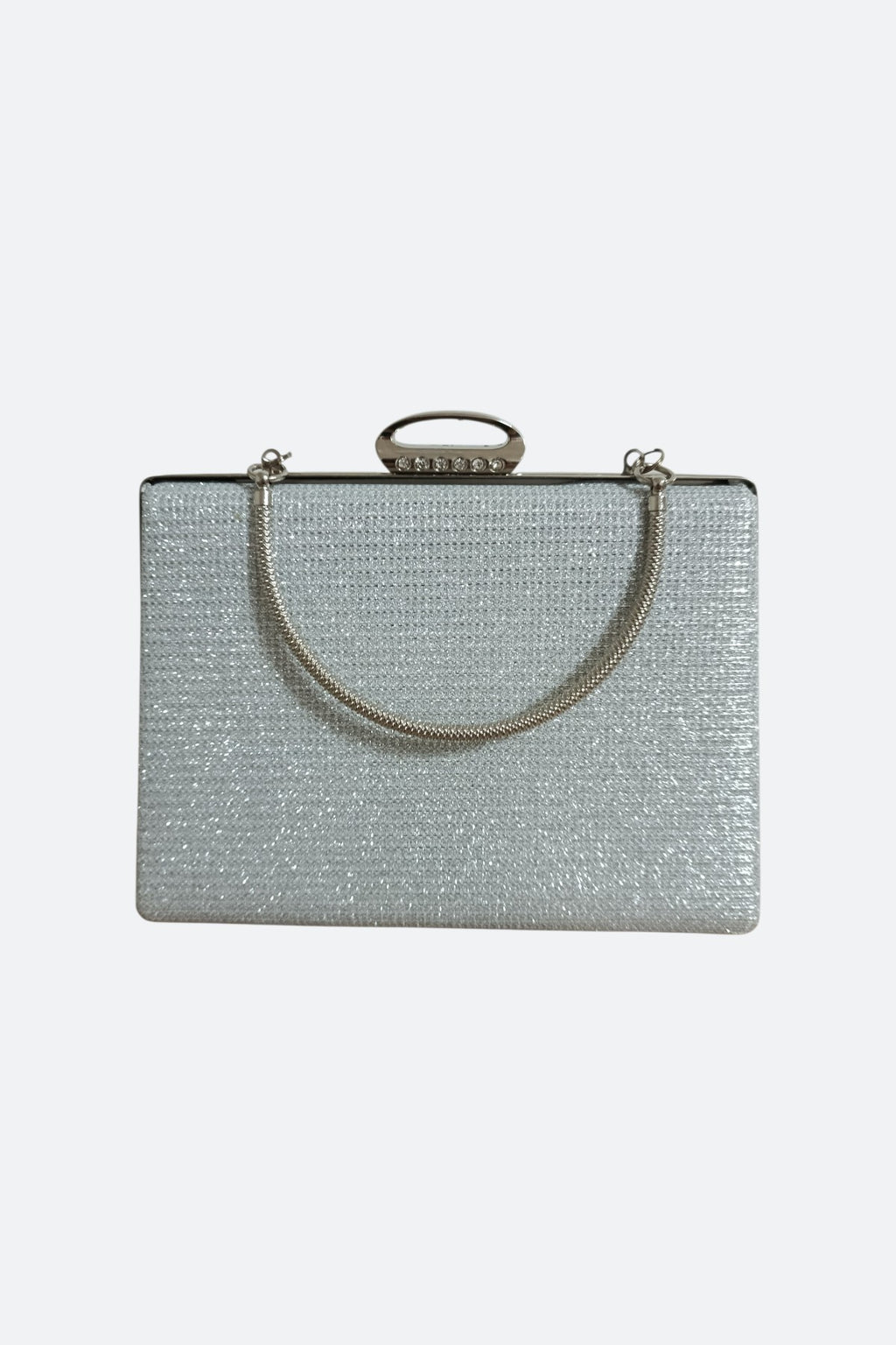 Silver Çupra Evening Bag