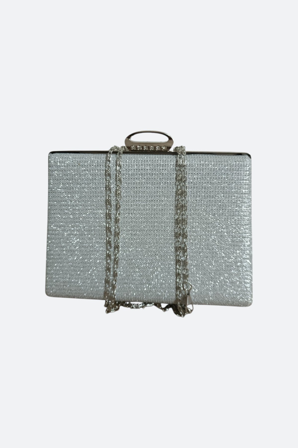 Silver Çupra Evening Bag